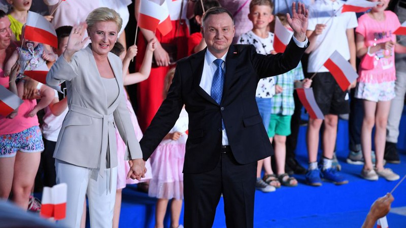 Tổng thống Duda tuyên bố chiến thắng vòng 2 bầu cử tổng thống Ba Lan.