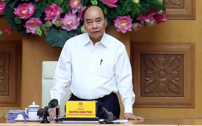 Thủ tướng Nguyễn Xuân Phúc, Chủ tịch Hội đồng-Thi đua khen thưởng Trung ương phát biểu.