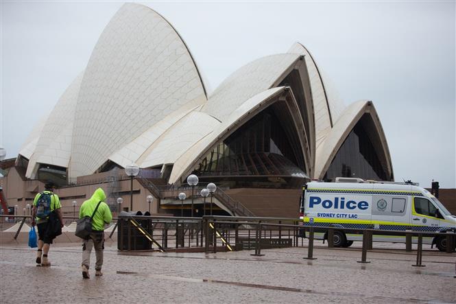 Nhà hát Opera Sydney phải đóng cửa để phòng dịch COVID-19 tại Sydney, Australia, ngày 14/7/2021.