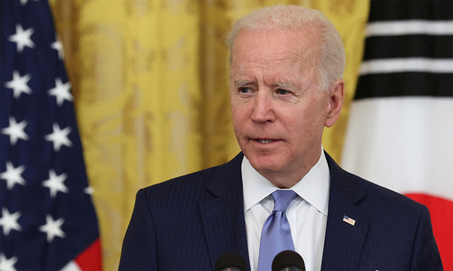 Tổng thống Mỹ Joe Biden tại Nhà Trắng ngày 21/5. Ảnh: Reuters.