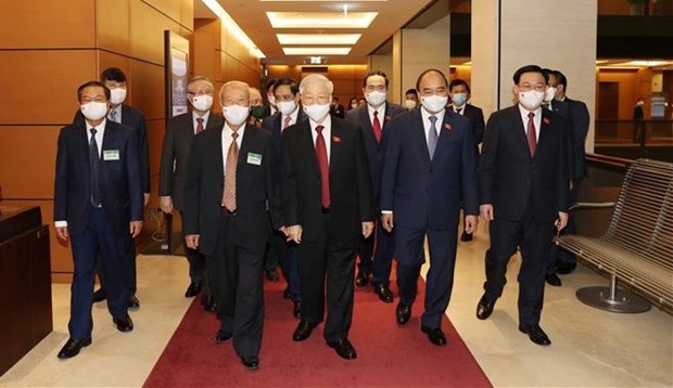 Party General Secretary Nguyen Phu Trong, and other Party and State leaders to the event.