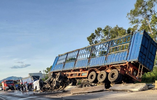 Hiện trường vụ tai nạn.
