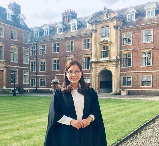 Phương Nghi, cựu học giả Chevening, tốt nghiệp thạc sĩ Đại học Cambridge (Vương quốc Anh). Ảnh: Nhân vật cung cấp