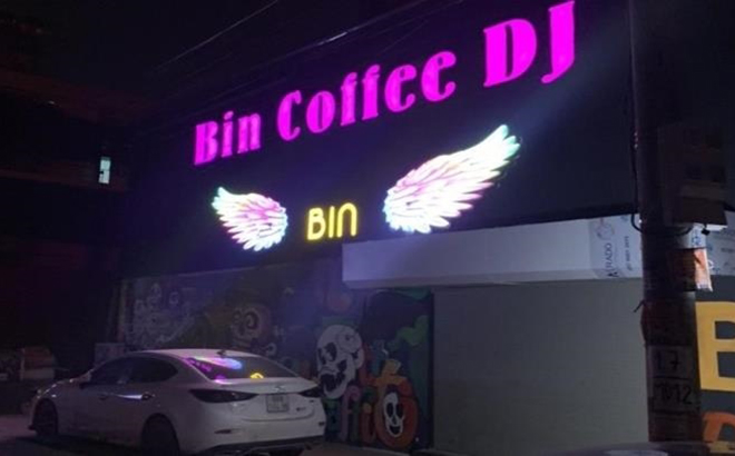 Cơ sở kinh doanh cà phê, nước giải khát, âm nhạc Bin Coffee DJ ở tổ dân phố My Điền, thị trấn Nếnh, huyện Việt Yên. (Ảnh: CA Bắc Giang).