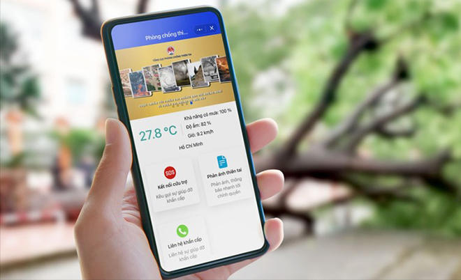 Mini app Phòng chống thiên tai Việt Nam có nhiều phiên bản tiếng dân tộc như tiếng Dao, tiếng Mông, tiếng Thái, tiếng Khmer.