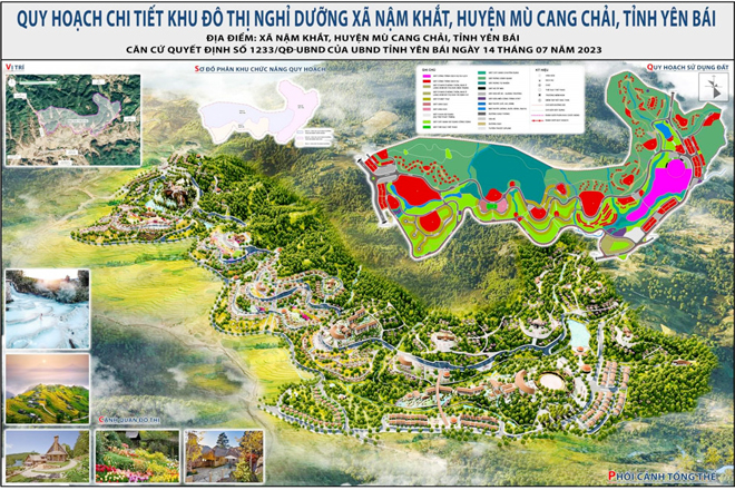 Bản quy hoạch chi tiết Khu đô thị, nghỉ dưỡng xã Nậm Khắt, huyện Mù Cang Chải