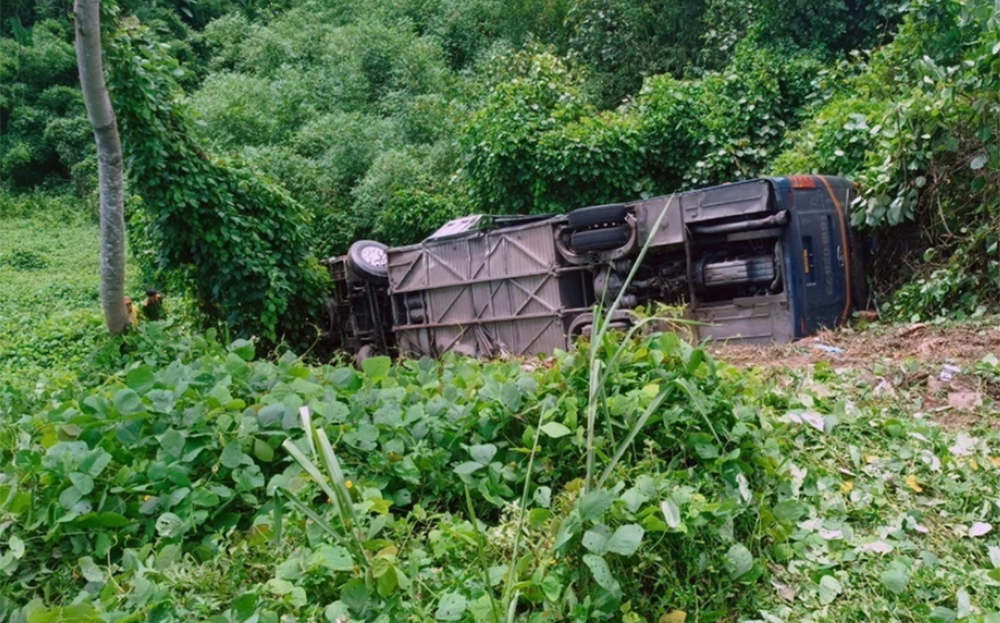 Hiện trường vụ tai nạn.