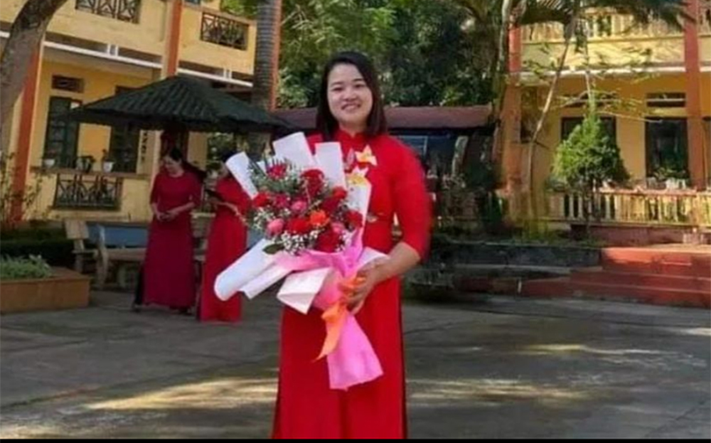Cô giáo Nguyễn Thị Huyền luôn nhiệt huyết, cống hiến với nghề.