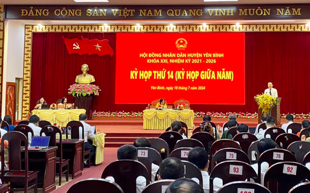 Kỳ họp thứ 14, HĐND huyện Yên Bình khóa XXI, nhiệm kỳ 2021 - 2026.