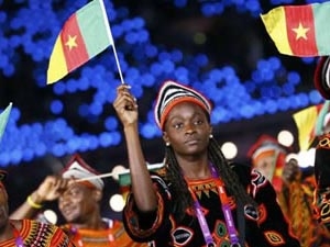 Cầu thủ bóng đá nữ Drusille Ngako.