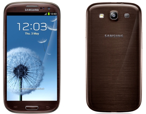 Phiên bản màu nâu của Galaxy S III. 
