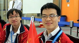 Lê Quang Liêm (phải) tại Na Uy