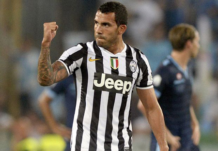 Juventus đã mạnh mẽ hơn rất nhiều sau khi tăng cường những tân binh chất lượng như Tevez
