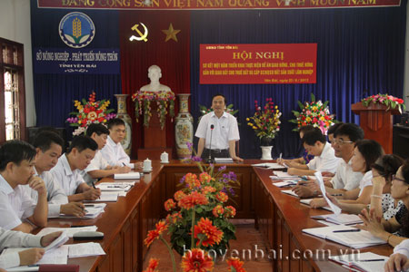 Đồng chí Hoàng Xuân Nguyên - Phó chủ tịch UBND tỉnh kết luận Hội nghị.