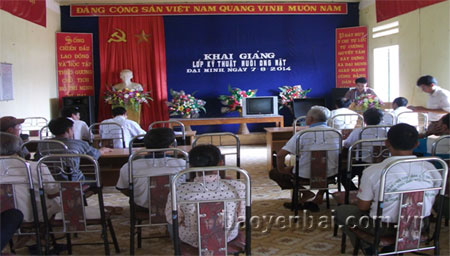 Quang cảnh lớp tập huấn.