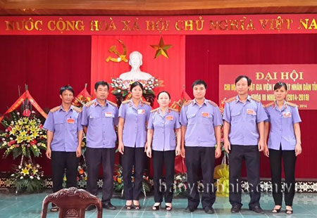 Ban chấp hành Chi hội Luật gia Viện Kiểm sát nhân dân tỉnh Yên Bái, khóa III, nhiệm kỳ 2014 - 2019.

