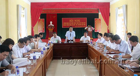 Đồng chí Hoàng Xuân Nguyên- Phó chủ tịch UBND tỉnh, Chủ tịch Hội đồng thẩm định kết luận Hội nghị.