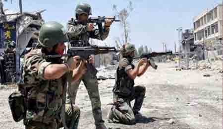 Quân đội Syria ở Homs.