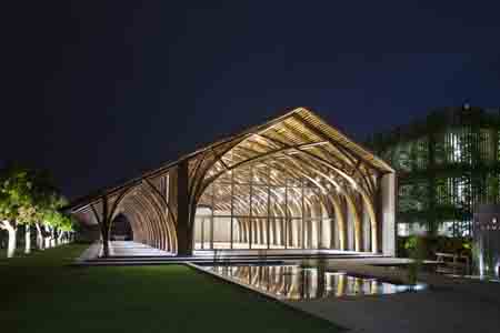 Công trình tre Naman Conference Hall của công ty kiến trúc Võ Trọng Nghĩa.