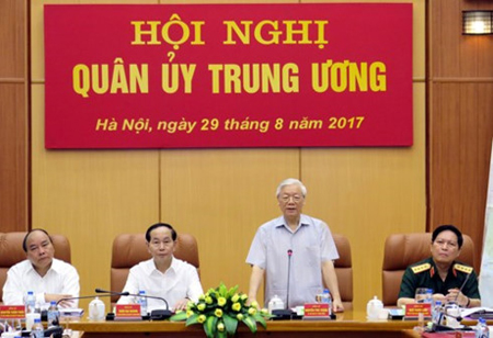 Tổng Bí thư Nguyễn Phú Trọng chủ trì hội nghị.