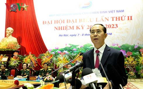 Chủ tịch nước Trần Đại Quang phát biểu tại Đại hội.
