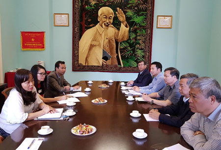 Đoàn công tác của tỉnh Yên Bái thăm và làm việc với Đại sứ quán Việt Nam tại Liên bang Nga