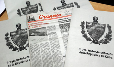 Chuyên san đăng tải Dự thảo Hiến pháp mới của Cuba.