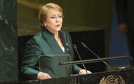 Bà Michelle Bachelet.