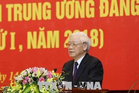 Tổng Bí thư Nguyễn Phú Trọng phát biểu tại lễ khai mạc.