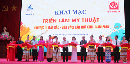 Khai mạc Triển lãm mỹ thuật khu vực III (Tây Bắc – Việt Bắc) lần thứ 23 - năm 2018.