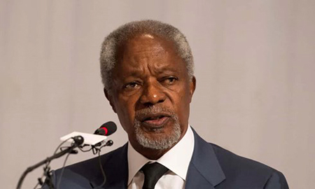 Cựu Tổng thư ký Liên Hợp Quốc Kofi Annan.