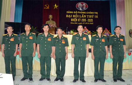 Đại hội Đảng bộ Phòng Chính trị lần thứ IX, nhiệm kỳ 2015 - 2020.