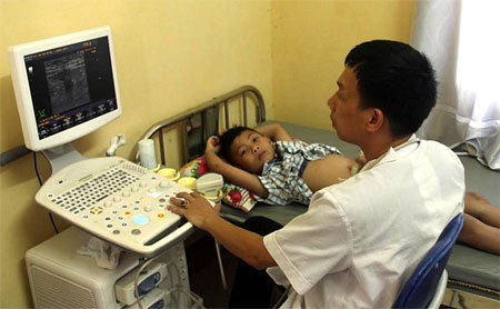 Dịch vụ siêu âm đã được triển khai ở Trạm Y tế xã Lâm Giang, huyện Văn Yên.