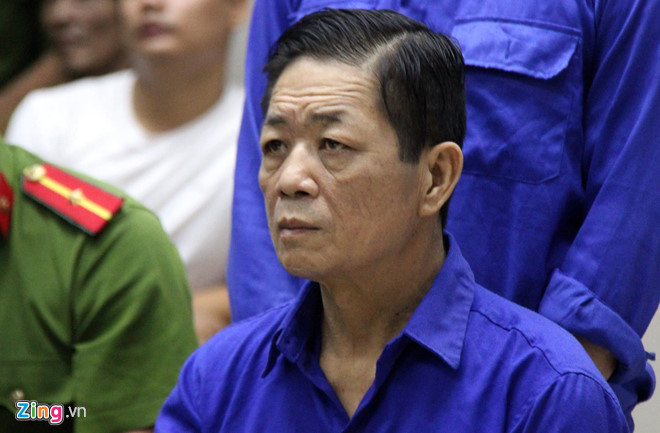 Nguyễn Kim Hưng tại phiên tòa sơ thẩm.