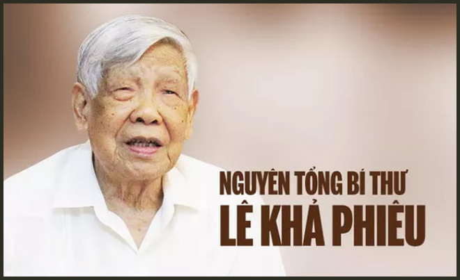 Nguyên Tổng Bí thư Lê Khả Phiêu.