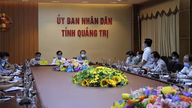 Tỉnh Quảng Trị tổ chức họp ban chỉ đạo phòng chống Covid-19 vào sáng nay