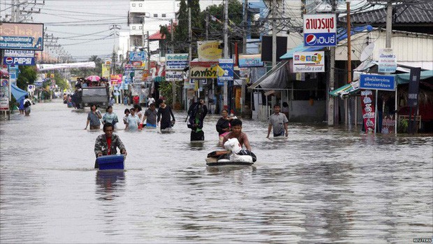 Một đợt lũ lụt tại Thái Lan.