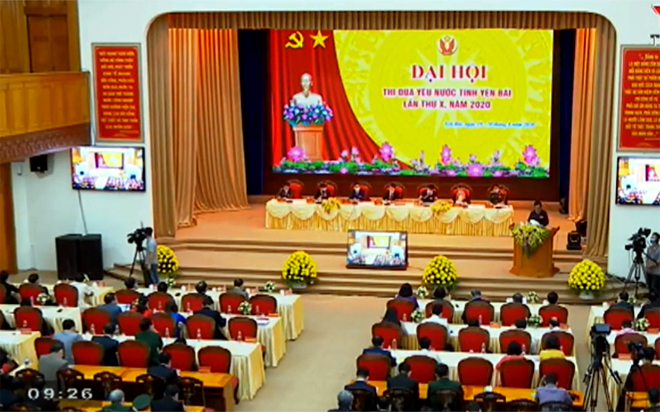Đại hội thi đua yêu nước tỉnh Yên Bái lần thứ X diễn ra sáng 20/8/2020.
