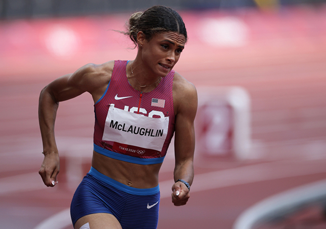 Sydney McLaughlin giành HCV và phá kỷ lục thế giới ở nội dung 400m vượt rào nữ.