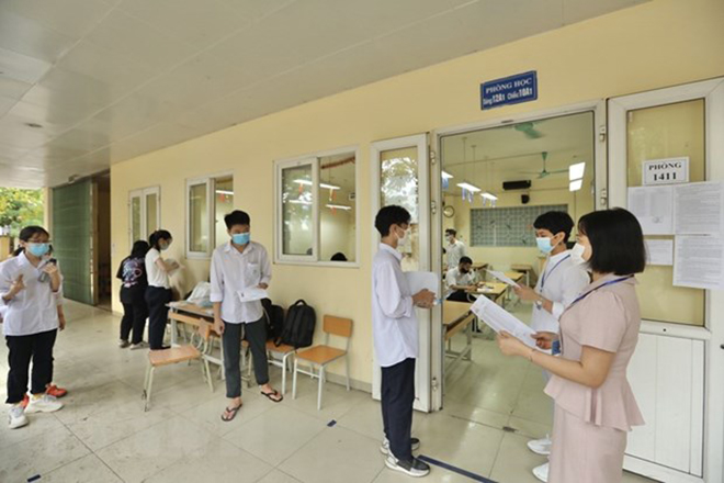 Thí sinh dự thi tốt nghiệp trung học phổ thông.