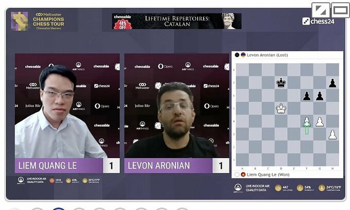 Quang Liêm vào chung kết sau khi Aronian 