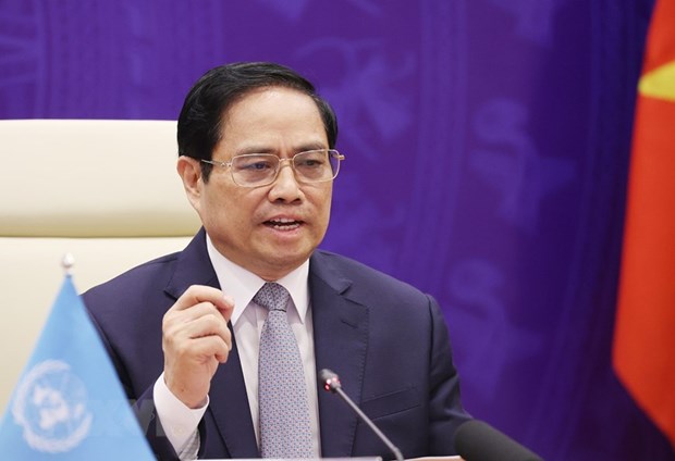 Thủ tướng Phạm Minh Chính phát biểu tại Phiên thảo luận mở Cấp cao của Hội đồng Bảo an Liên hợp quốc.