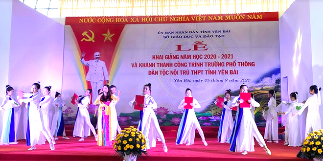 Lễ khai giảng năm học 2020 - 2021 của Trường Phổ thông dân tộc nội trú THPT tỉnh Yên Bái.