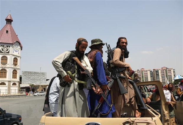 Các tay súng Taliban tại thủ đô Kabul, Afghanistan ngày 17/8/2021.