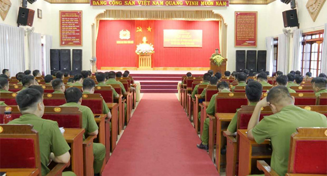 Quang cảnh lớp tập huấn.