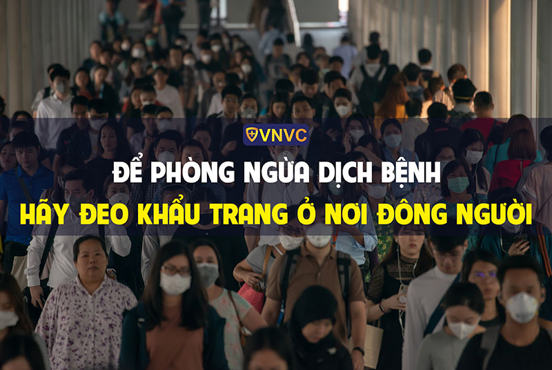 Thực hiện tốt việc đeo khẩu trang ở các sự kiện tập trung đông người (Ảnh minh họa: VNVC)