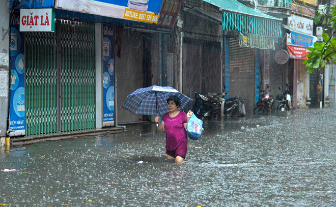 Mưa lớn ở khu vực Bắc Bộ và Thanh Hóa