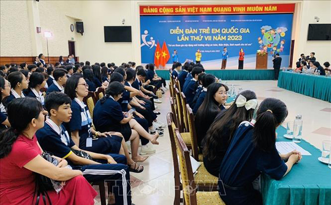 188 trẻ em đại diện cho trên 25 triệu trẻ em trên cả nước cùng tham dự Diễn đàn trẻ em Quốc gia lần thứ VII.