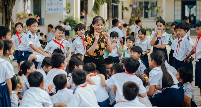 Một tiết sinh hoạt ngoài giờ của học sinh tiểu học tại Kiên Giang