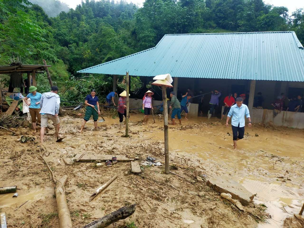 Mưa lớn ở huyện Hoàng Su Phì gây ra nhiều thiệt hại